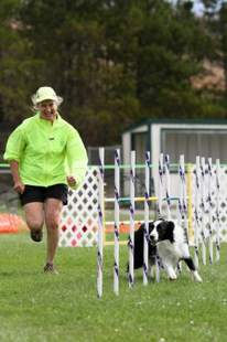 Karey Krauter Running Her Dog