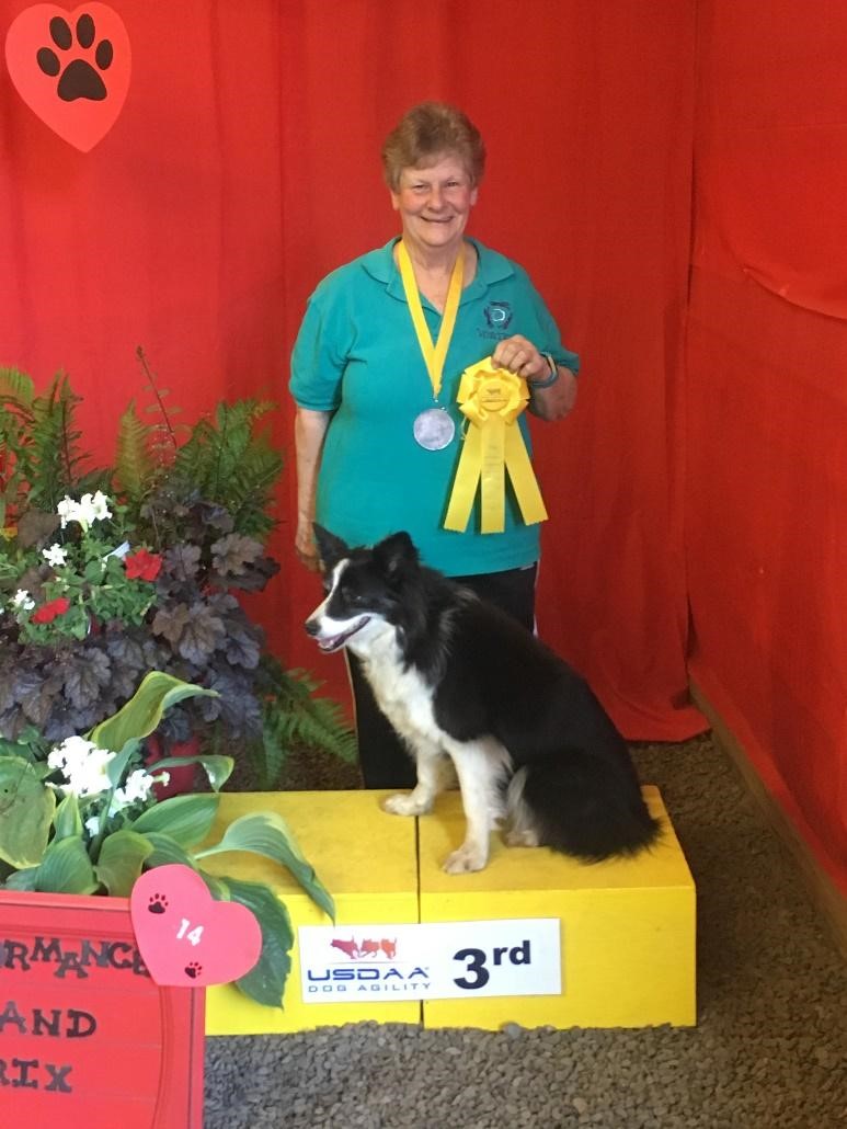Sandra Katzen on the podium
