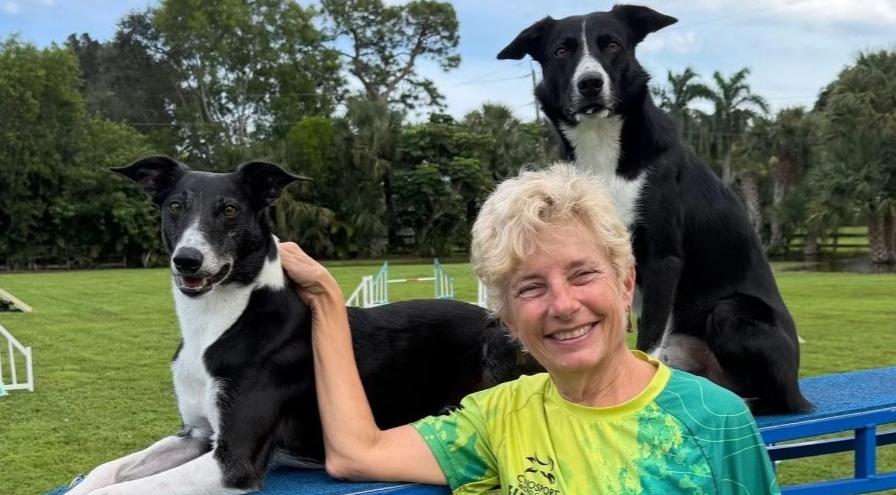 Barb Davis with Cappy and Brewsky hps