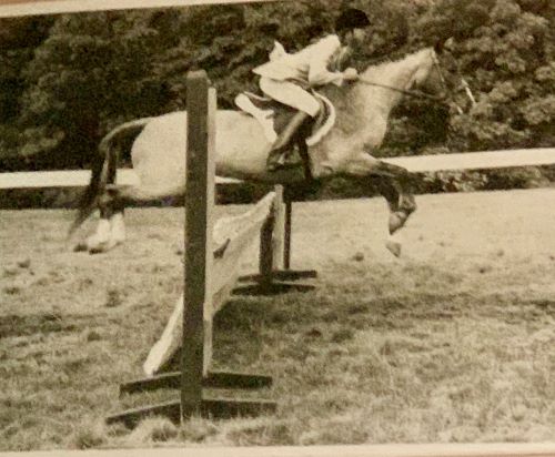 Betsie Bolger and her Large Pony Hunter, Thistledown 500