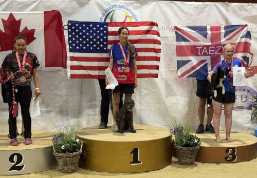 Christine Brew and Indy- gold medal 500