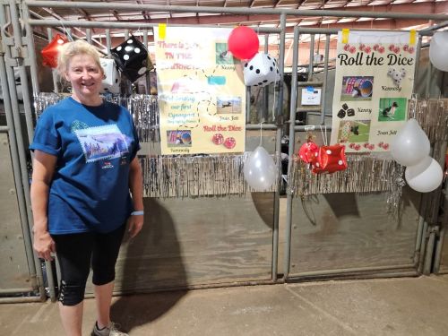 Cynosport 2025 crates-Joy in the Journey-JoAnn Burtness-Roll the Dice 500