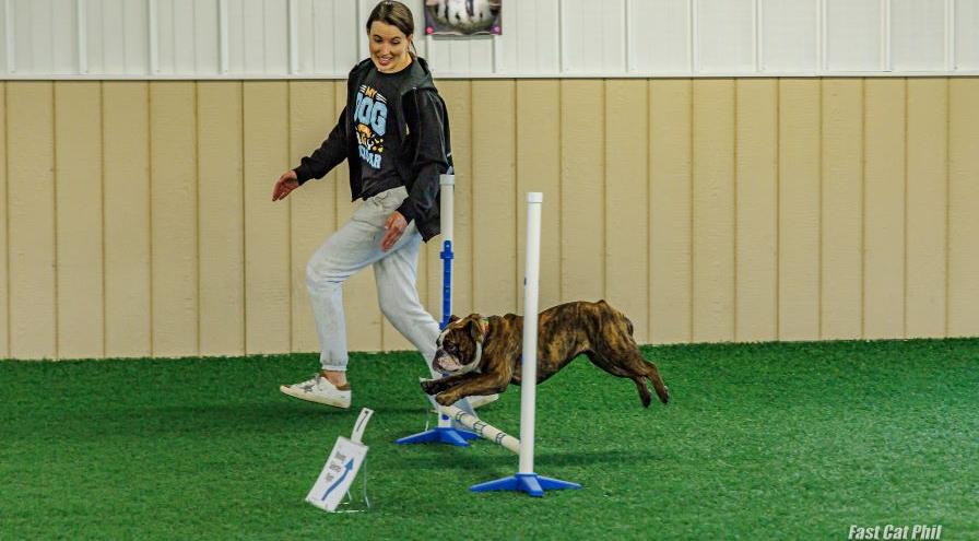Danielle Angel and Ella - Reach K9 trial - photo by Fast Cat Phil hps