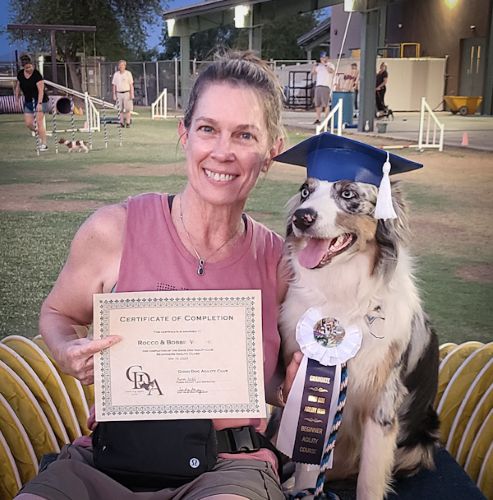 Good Dog Agility club member Bobbi and Rocco 500