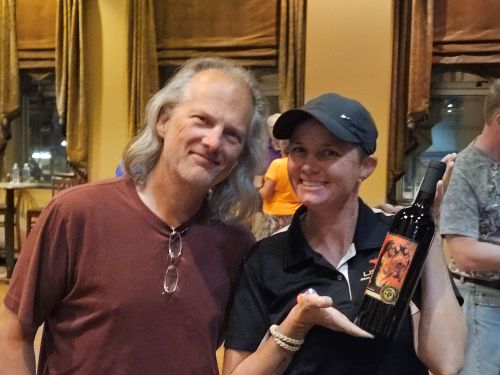 Kari Massoth and Nick Sparks at the RDW Cynosport tasting event 500
