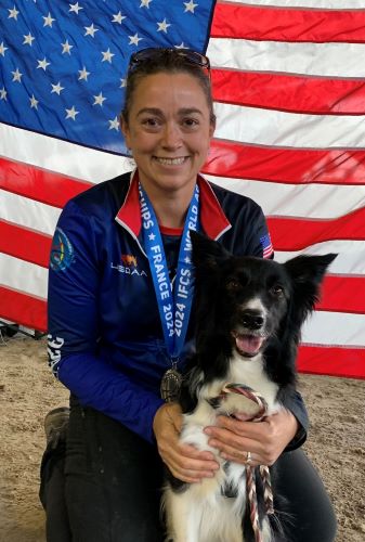 Kate Moureaux and Prize IFCS 2024 Individual Standard Agility Silver 500