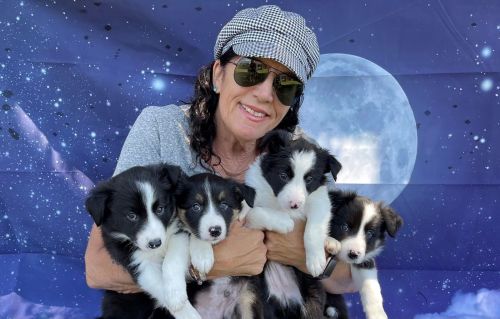 Marla Cooper and puppies 500
