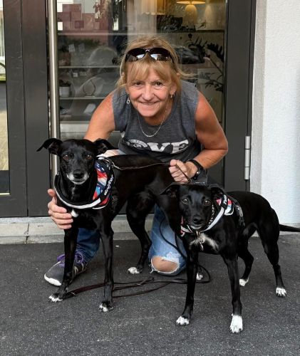 Pamela Reid with Grifter and Tweeker Pamela Reid with Grifter and Tweeker 500