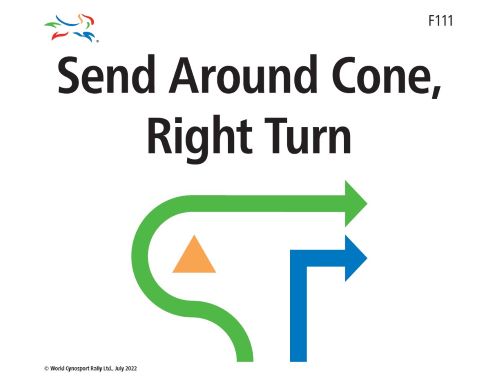 Rally - Send Around Cone-Right Turn F111 Rally - Send Around Cone-Right Turn F111
