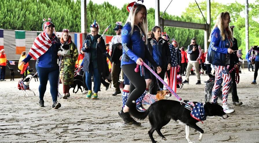 Team USA 2024 team members sporting BrilliantK9 harnesses hps